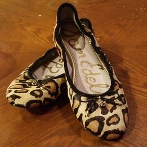 SAM EDELMAN WOMEN'S CLOTHING FELICIA LEOPARD BALLE